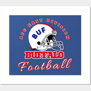 Buffalo Football Vintage Style Posters and Art